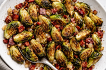 Bacon & Balsamic Roasted Brussels Sprouts